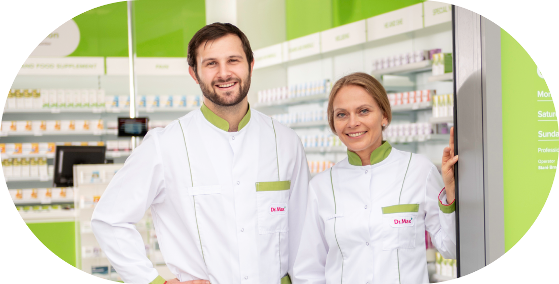 Dr.Max pharmacists in a pharmacy