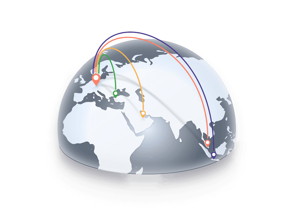 GCP global regions map