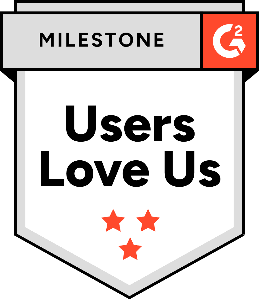 G2 Users Love Us milestone badge