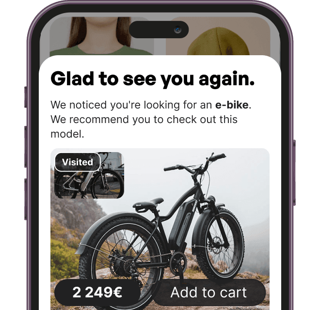 Anonymous visitor personalization