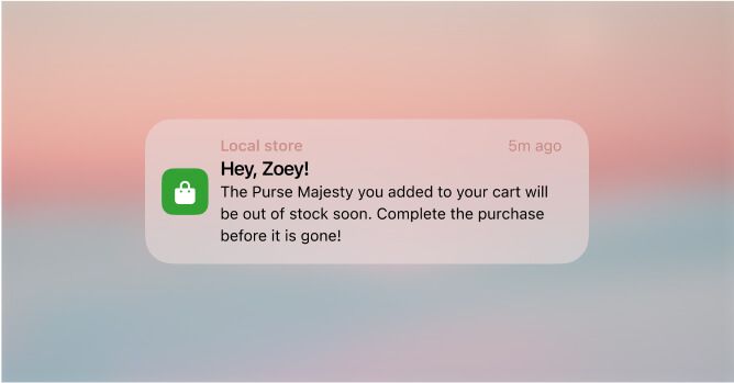 Cart abandonment recovery